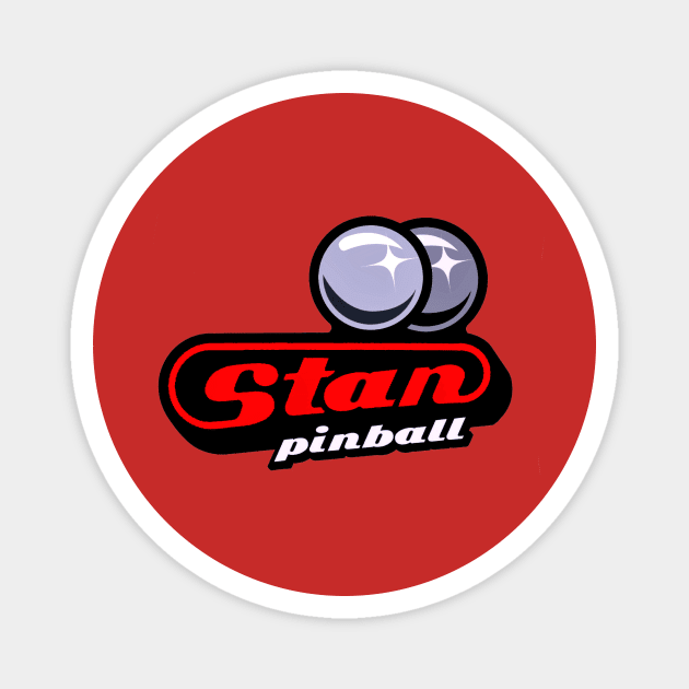 Stan Pinball Magnet by D. Waring D’Signs
